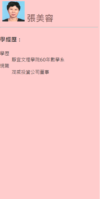 第二屆傑出校友-張美容